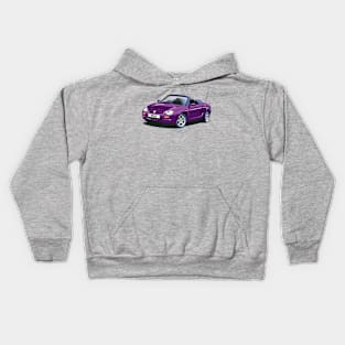 MG MGF Car in Amaranth Kids Hoodie